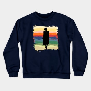 Thirteenth Doctor Paint Splash Stripes Crewneck Sweatshirt